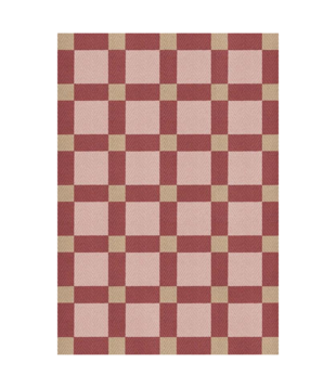 Layered Evelina Kroon Jute Rug, Plum Punch