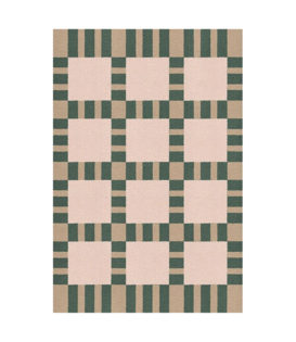 Layered Evelina Kroon Jute Rug, Korean Chives