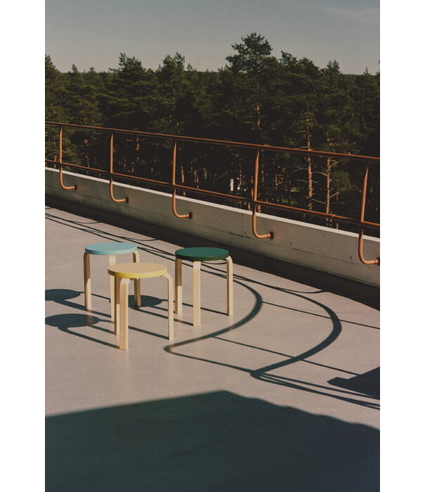 Artek  Artek - Stool 60 berken, anniversary edition sun yellow