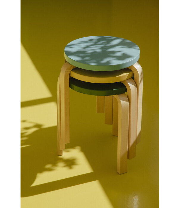 Artek  Artek Aalto Stool 60 birch, anniversary edition sun yellow