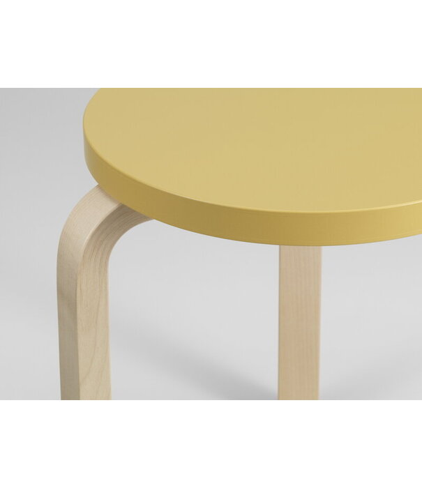 Artek  Artek - Stool 60 berken, anniversary edition sun yellow