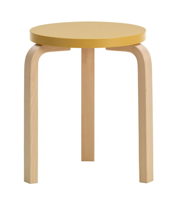 Artek  Artek - Stool 60 berken, anniversary edition sun yellow