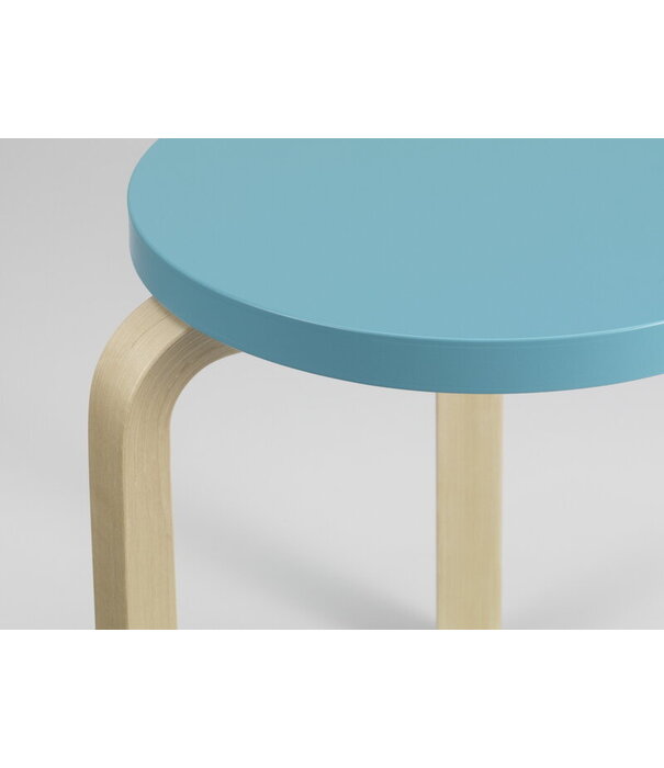 Artek  Artek - Stool 60 berken, anniversary edition sky blue