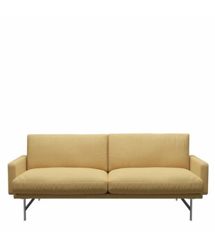 Fritz Hansen - Lissoni 2-seater Sofa, base stainless steel