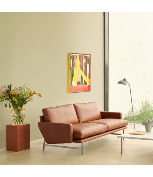 Fritz Hansen Fritz Hansen - PL112 Lissoni 2-zits Bank , basis mat rvs