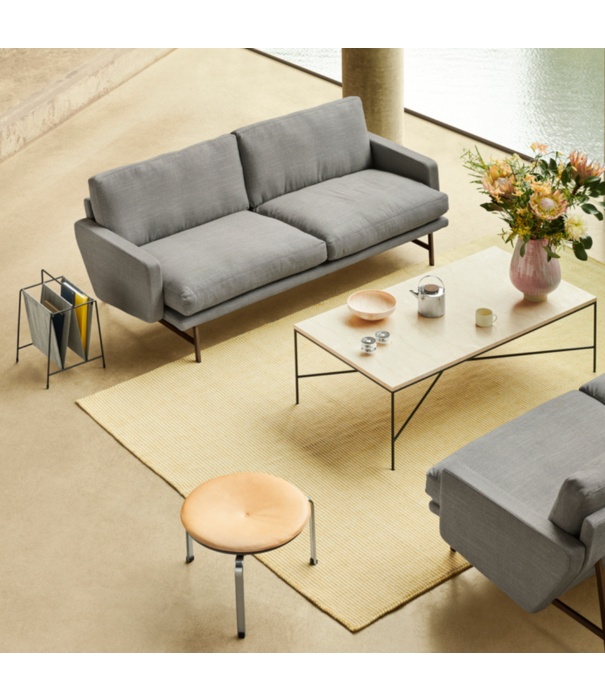 Fritz Hansen Fritz Hansen - PL112 Lissoni 2-seater Sofa, base stainless steel