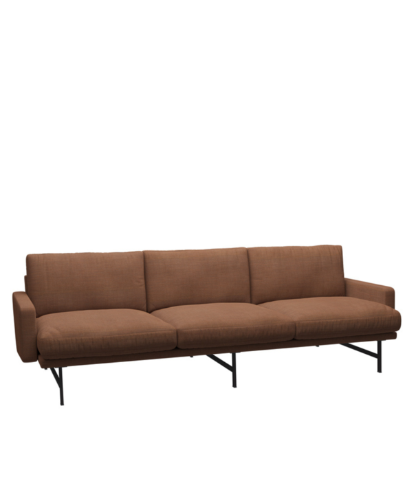 Fritz Hansen Fritz Hansen - Lissoni 3-seater Sofa Remix 252, base warm graphite