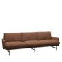 Fritz Hansen - Lissoni 3-seater Sofa Remix 252, base warm graphite