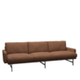 Fritz Hansen - Lissoni 3-zits Bank Remix 252, basis warm graphite