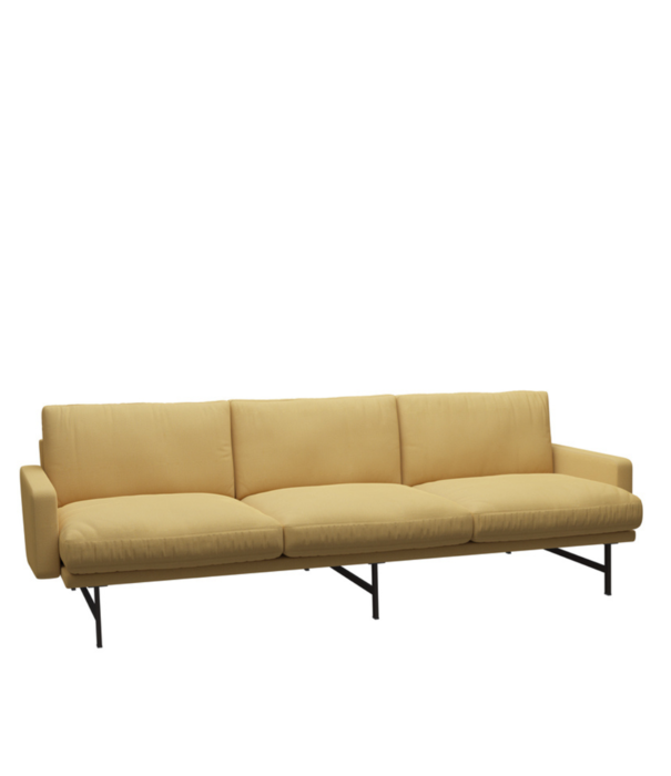 Fritz Hansen Fritz Hansen - Lissoni 3-seater Sofa Christianshavn 1110, base brown bronze