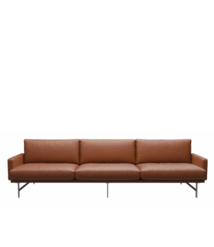 Fritz Hansen Lissoni 3-seater Sofa  Essential walnut leather