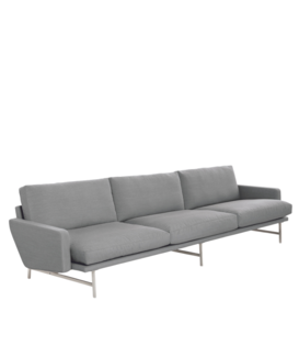 Fritz Hansen - Lissoni 3-seater Sofa Christianshavn 1171, base stainless steel