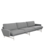 Fritz Hansen - Lissoni 3-seater Sofa Christianshavn 1171, base stainless steel