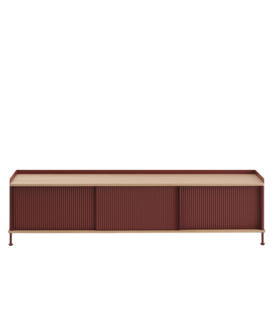 Muuto - Enfold dressoir eiken, diep rood L185