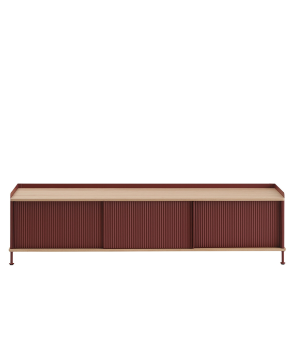 Muuto  Muuto - Enfold dressoir eiken - diep rood L185