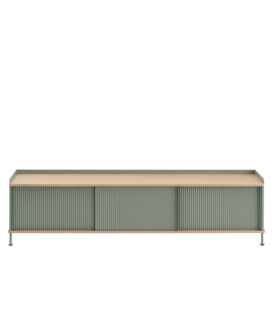 Enfold Sideboard oak, dusty green 185cm