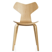 Fritz Hansen Grand Prix Wood Chair, wood base