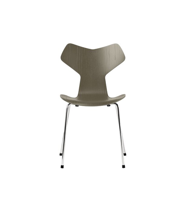 Fritz Hansen Fritz Hansen Grand Prix Chair coloured ash, chrome base