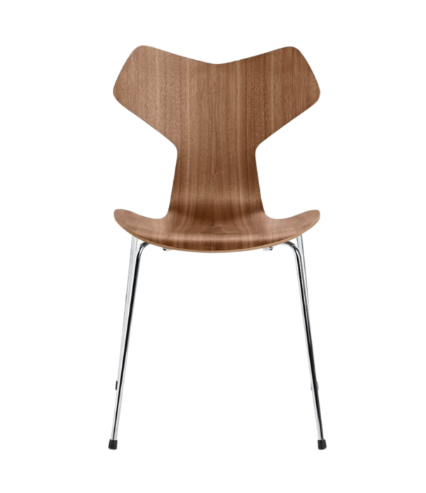 Fritz Hansen Fritz Hansen Grand Prix Chair wood, chrome base