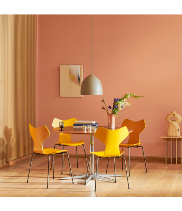 Fritz Hansen Fritz Hansen Grand Prix Chair coloured ash, chrome base