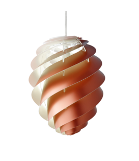 Le Klint: Swirl 2 small copper pendant