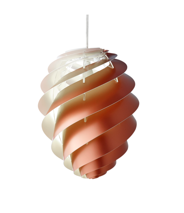 Le klint  Le Klint: Swirl 2 small koper hanglamp