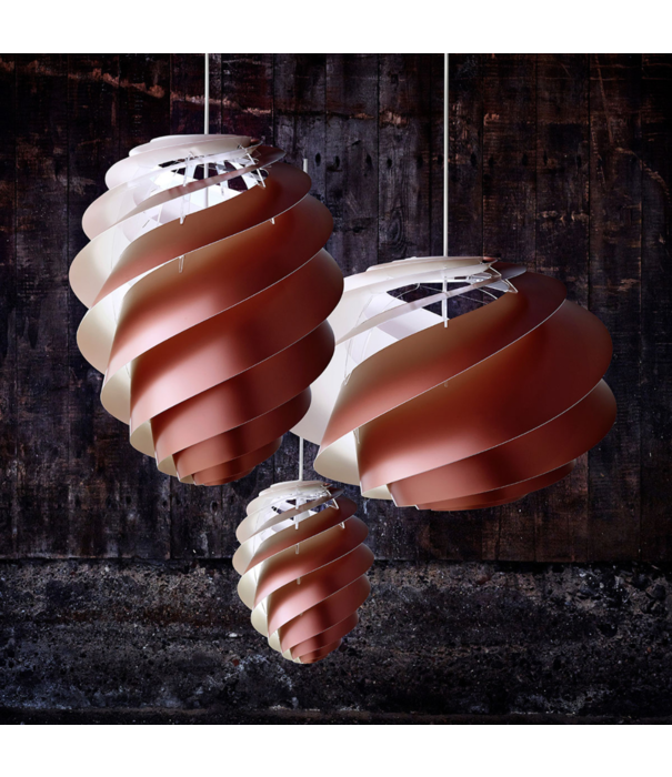 Le klint  Model 1312 Swirl 2 Pendant small copper