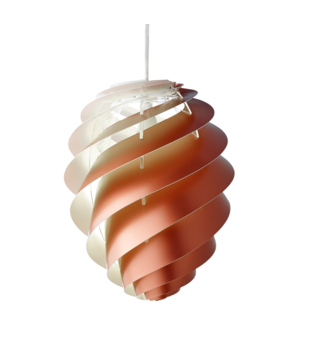 Le Klint: Swirl 2 medium copper pendant