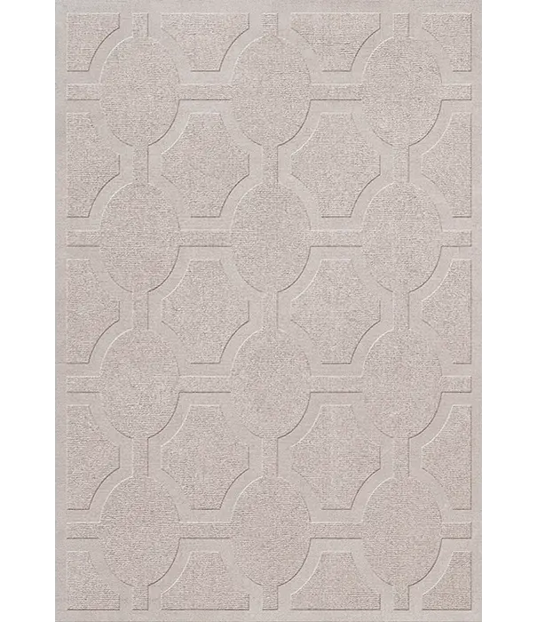 Layered  Layered - Ovals Rug  Wool Oatmeal