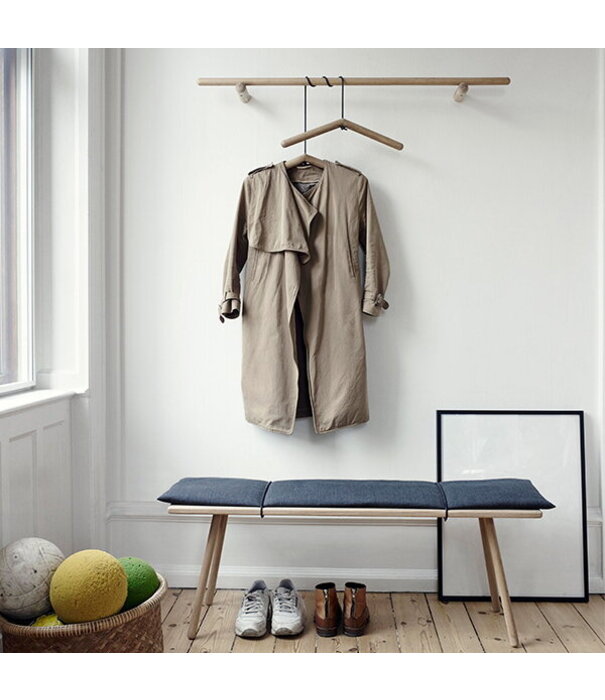Fritz Hansen Georg Bench oak 124cm