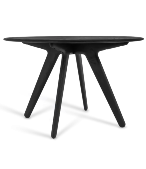Tom Dixon  Tom Dixon - Slab tafel rond zwart eiken 120 cm