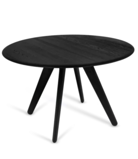 Tom Dixon - Slab table round black oak Ø120