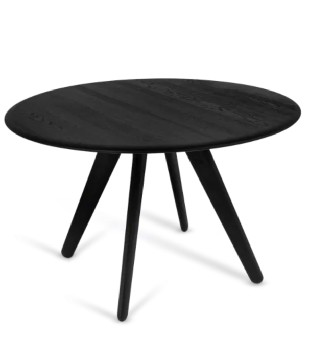 Tom Dixon  Tom Dixon - Slab table round black oak 120 cm