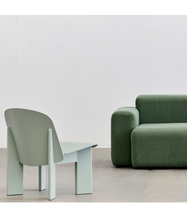 Hay  Hay - Chisel lounge stoel zwart eiken, Sense leer donkerbruin