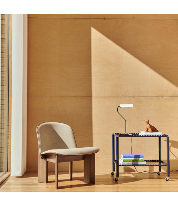 Hay  Hay - Chisel lounge stoel walnoot, voorkant Linara 216