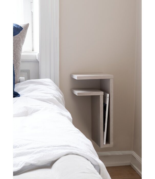 Maze  Maze F-Shelf wall left , white stained