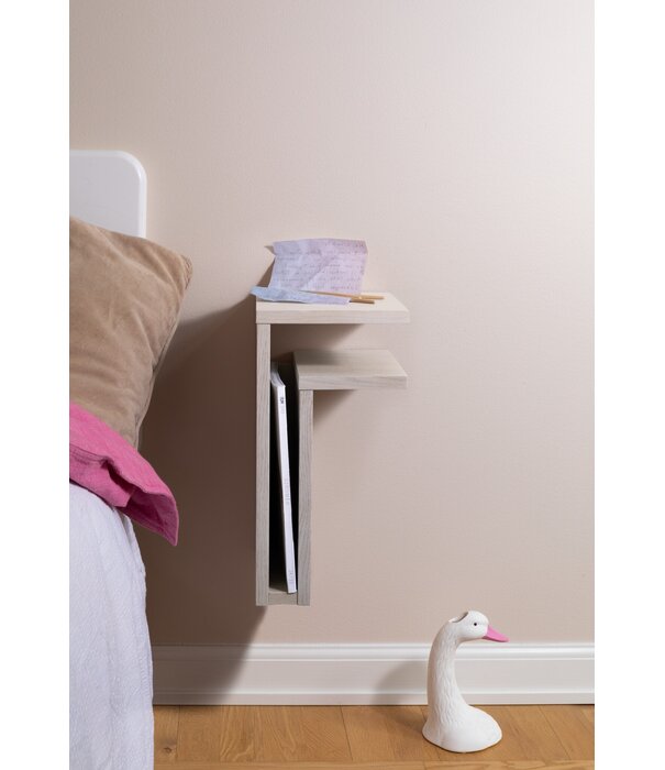 Maze  Maze F-Shelf right  white stained oak