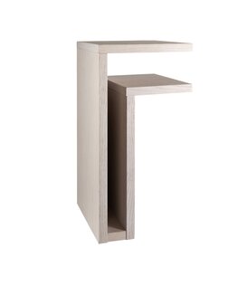 Maze - F-Shelf wandplank rechts,  wit gebeitst