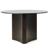 Normann Copenhagen - Bue dining table dark brown stained oak Ø120