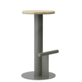 Normann Copenhagen - Pole Barstool pine / grey H75