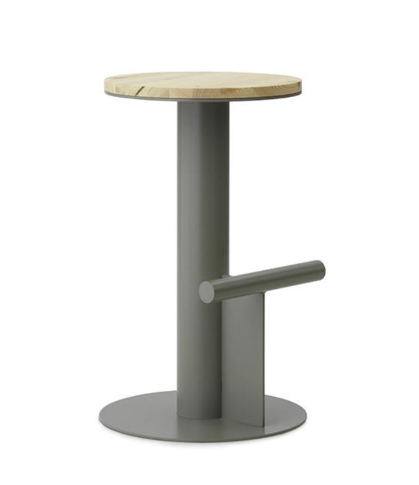 Normann Copenhagen  Normann Copenhagen - Pole counter barkruk grenen / grey H65