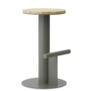 Normann Copenhagen - Pole counter barkruk grenen / grey H65