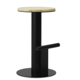 Pole Barkruk grenen / zwart H65