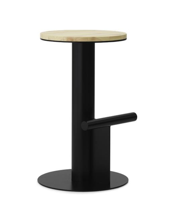 Normann Copenhagen  Pole Counter Stool pine / black H65