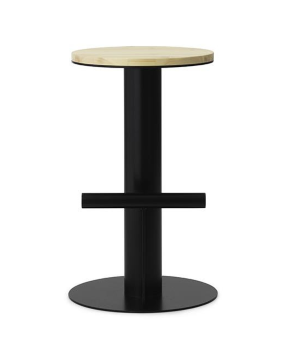 Normann Copenhagen  Pole Counter Stool pine / black H65