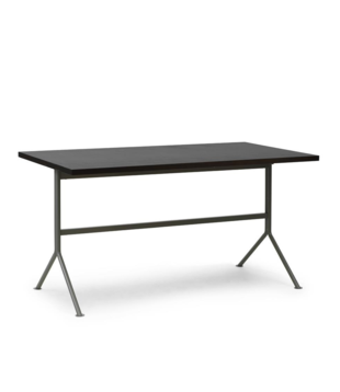 Normann Copenhagen - Kip desk grey steel, dark brown pine