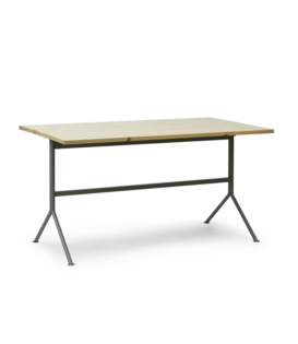 Kip desk grey steel, pine