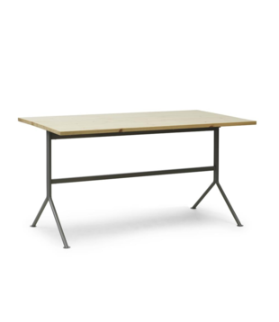 Kip desk grey steel, pine