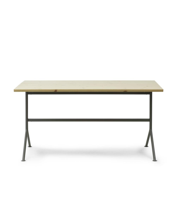 Normann Copenhagen  Kip bureau grijs staal / grenen