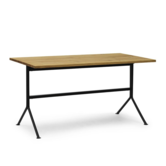 Kip desk black steel / oak